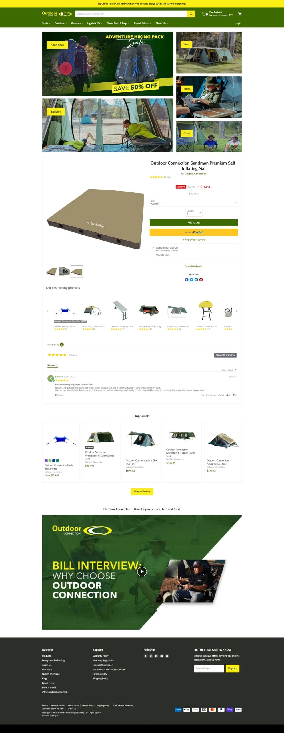 Screenshot of Outdoor Connection